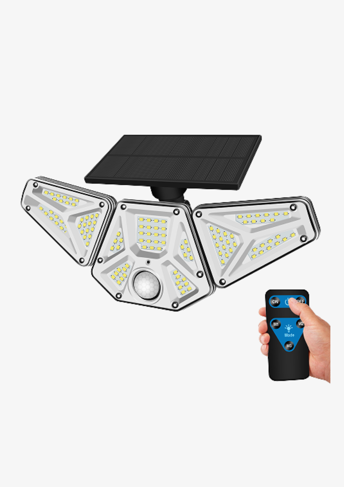 Solar Adjustable Security Light - Remote Control