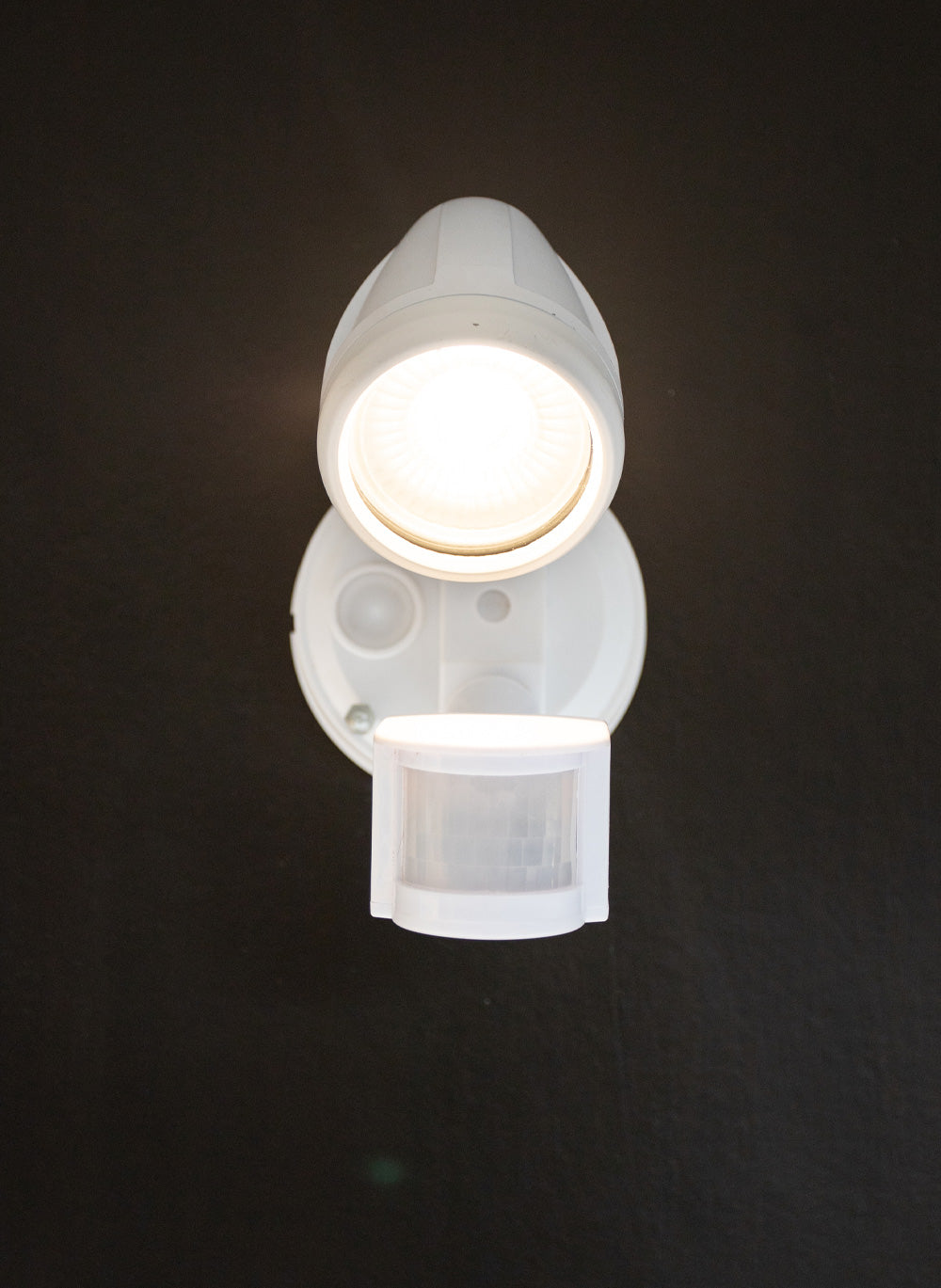 Single Security Light White