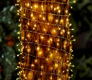 SAMPLE - Solar Wire cluster fairy lights